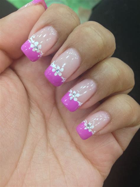 spring french tip nail designs